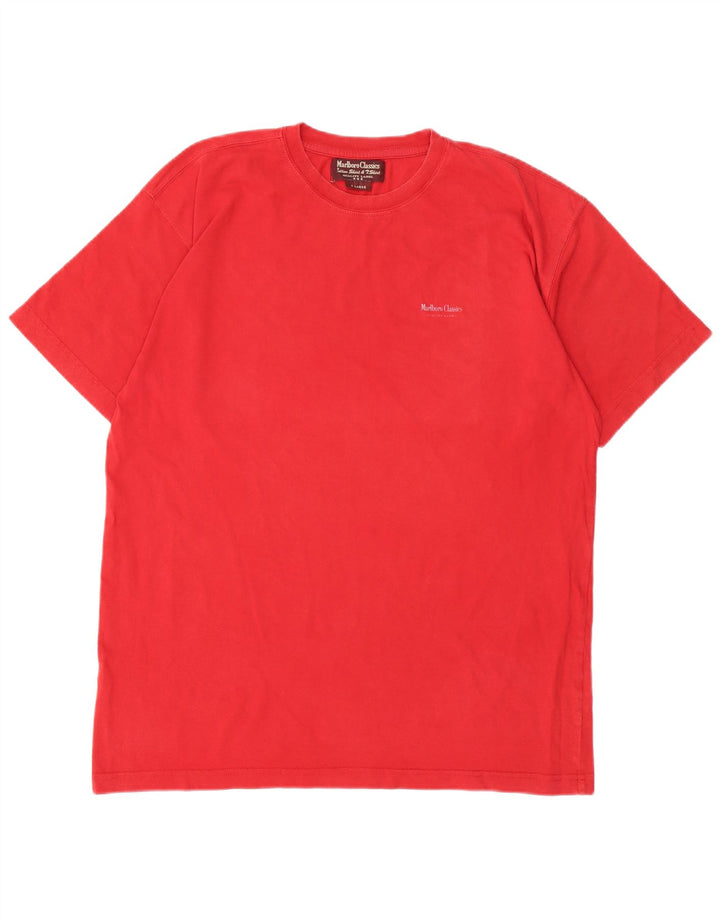 MARLBORO CLASSICS Mens T-Shirt Top XL Red Cotton