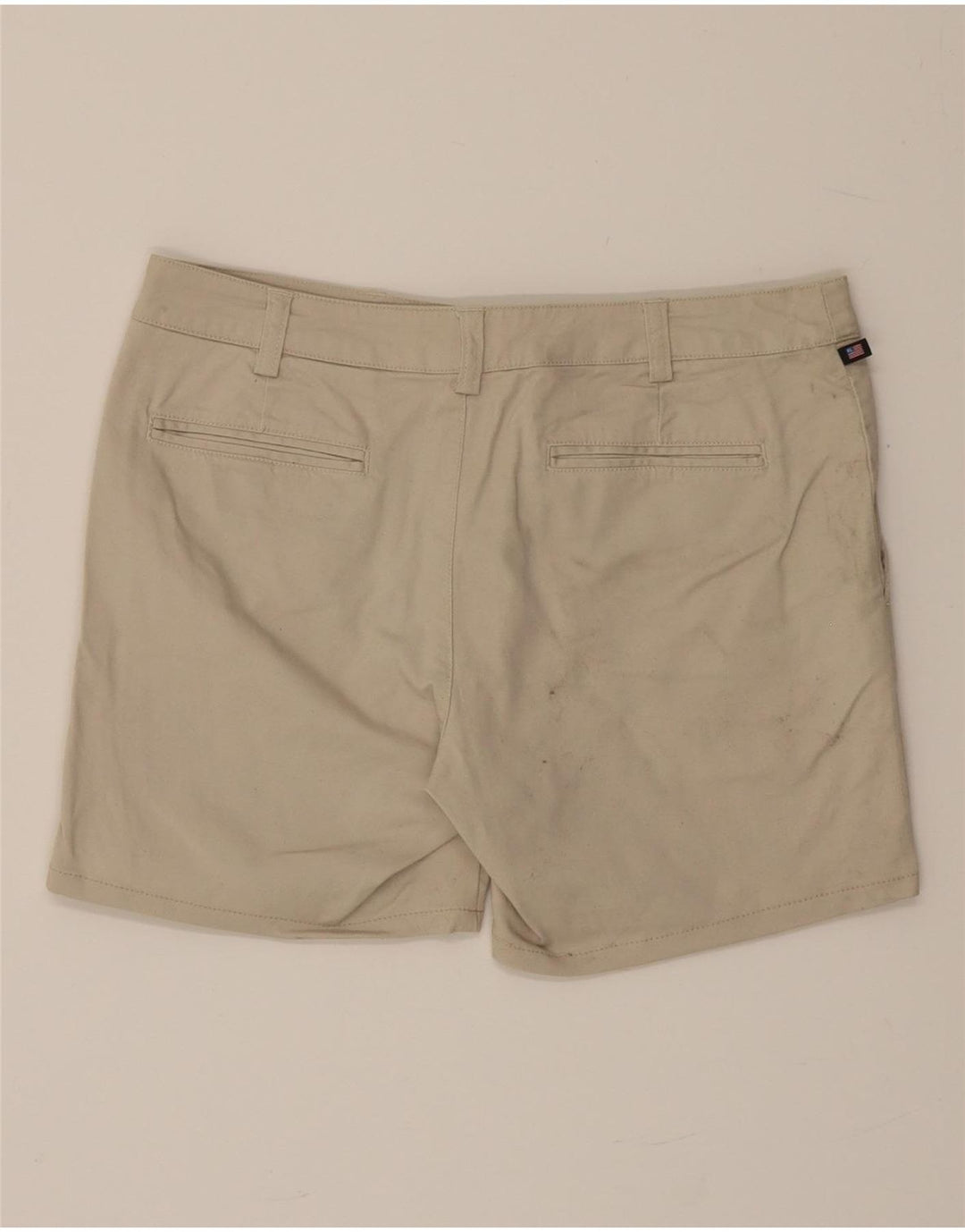 RALPH LAUREN Womens Casual Shorts US 6 Medium W32 Beige Cotton Vintage Ralph Lauren and Second-Hand Ralph Lauren from Messina Hembry 