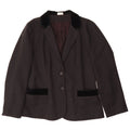 Rosami  Womens 2 Button Blazer Jacket UK 14 Large Black Acetate