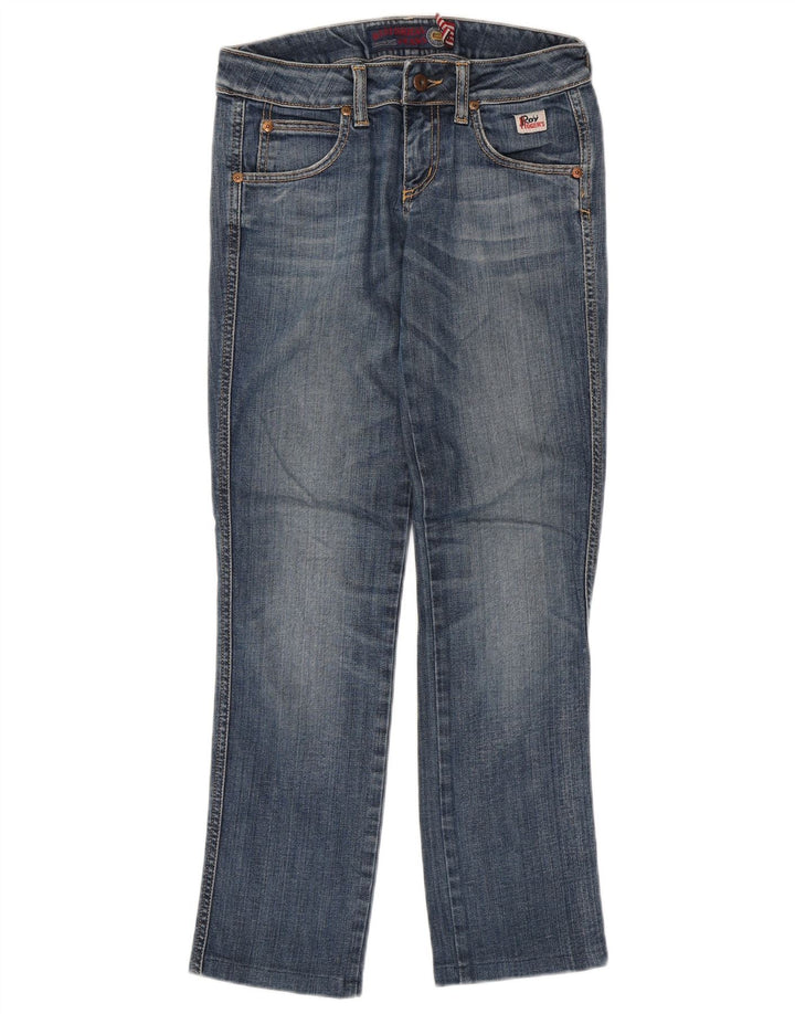 Roy Rogers Womens Straight Jeans W27 L29 Blue Cotton