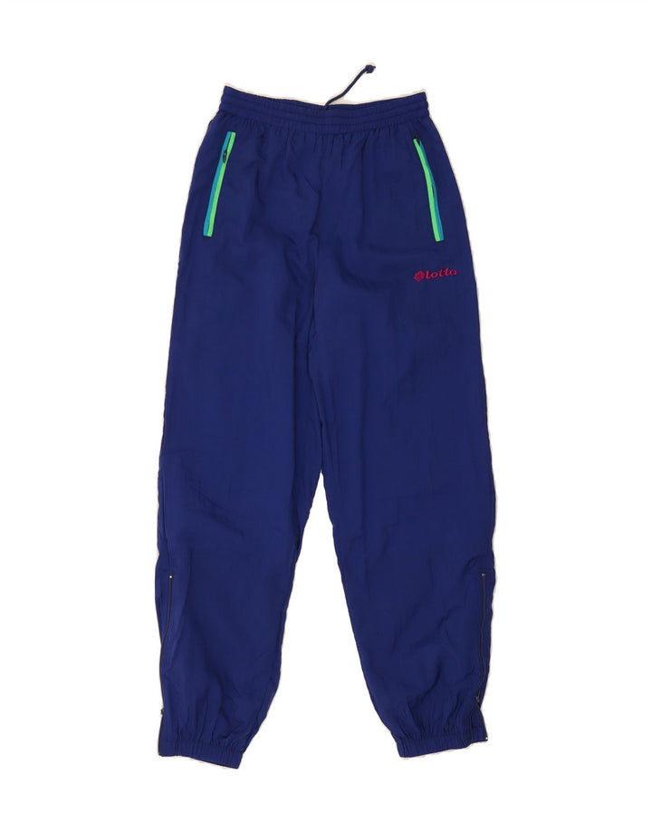 LOTTO Boys Tracksuit Trousers Joggers 11-12 Years Medium Blue Polyamide Vintage Lotto and Second-Hand Lotto from Messina Hembry 