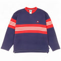 Adidas Mens Sweatshirt Jumper Medium Navy Blue Colourblock