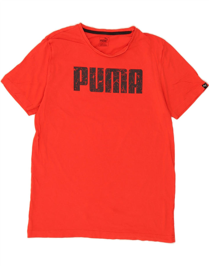 PUMA Mens Graphic T-Shirt Top Large Red Vintage Puma and Second-Hand Puma from Messina Hembry 