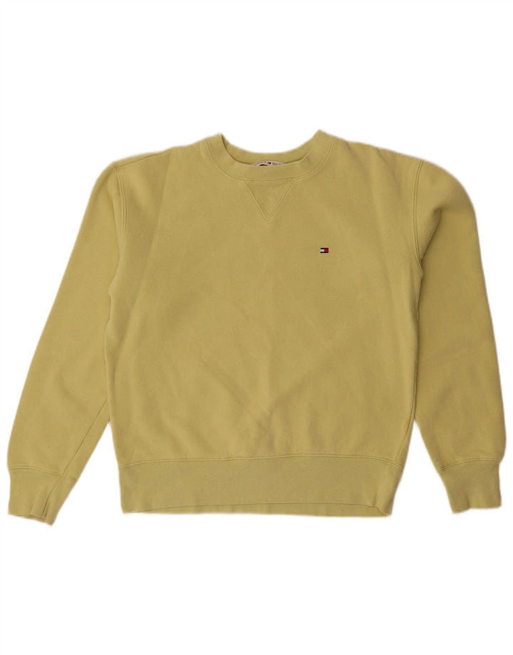 Tommy Hilfiger Womens Sweatshirt Jumper UK 14 Medium Green