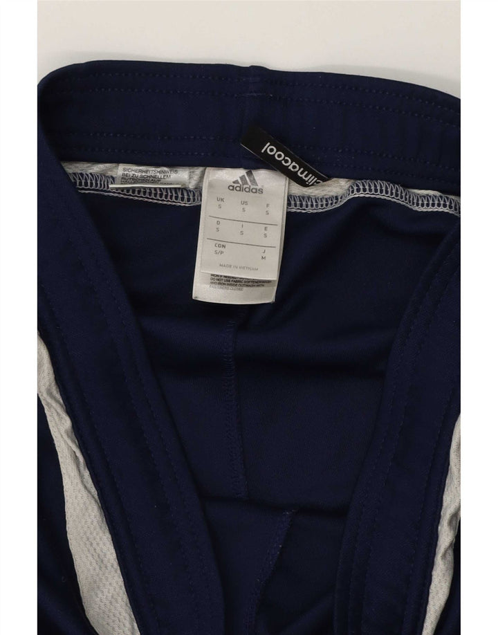 Adidas Mens Climacool Leggings Small Navy Blue Polyester