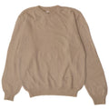 Amerigo Vespucci Mens V-Neck Jumper Sweater Large Beige Virgin Wool
