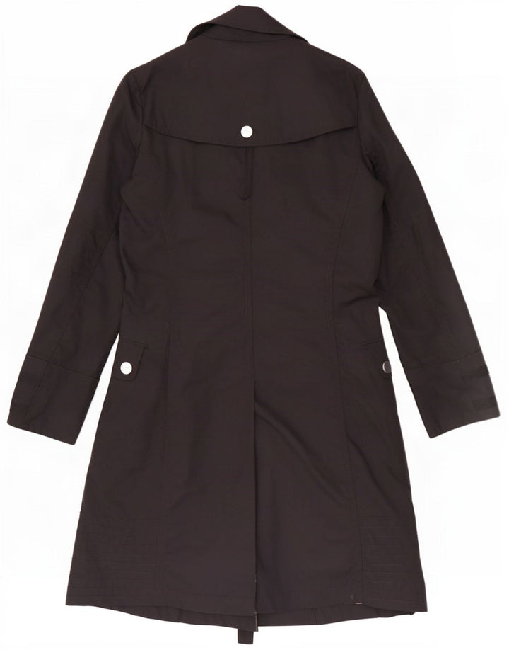Max & Co. Womens Trench Coat UK 10 Small Black Polyester
