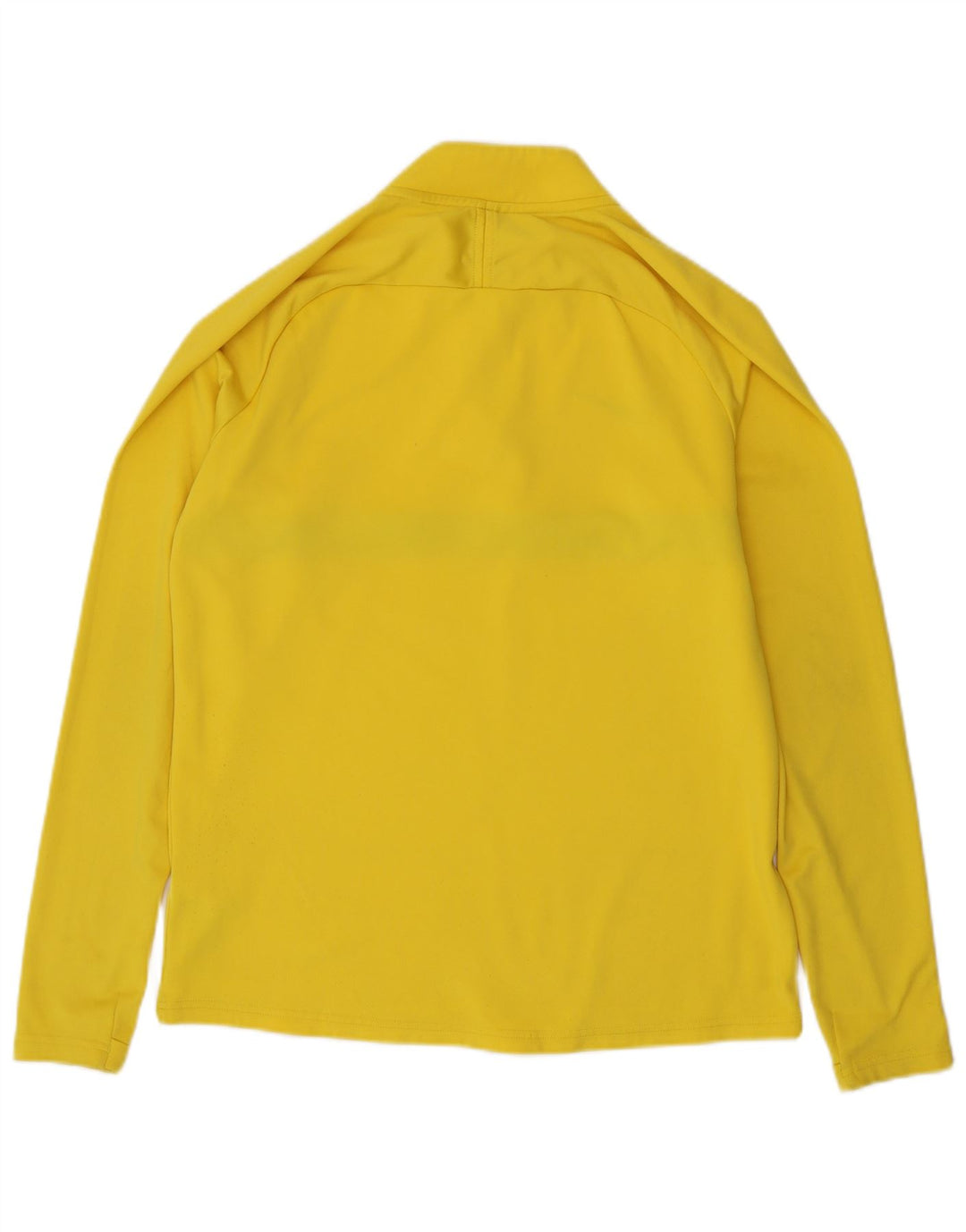 Nike Mens Dri Fit Zip Neck Pullover Tracksuit Top Medium Yellow Colourblock