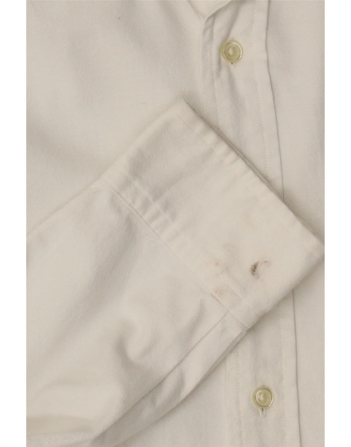 Polo Ralph Lauren Mens Slim Fit Shirt Medium White Cotton