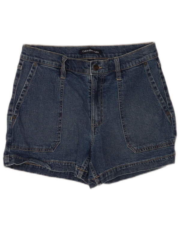 Calvin Klein Womens Denim Shorts US 4 Small W27  Blue Cotton