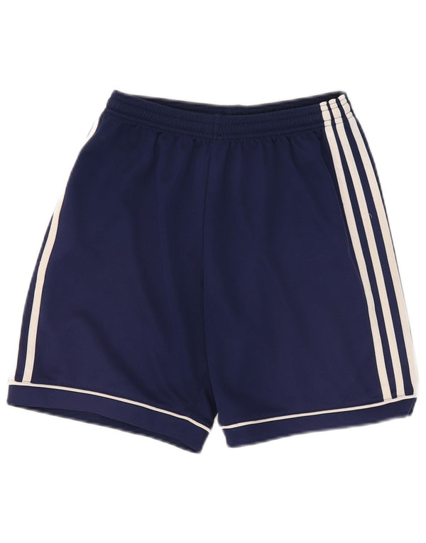 Adidas Boys Climalite Sport Shorts 13-14 Years  Navy Blue Polyester