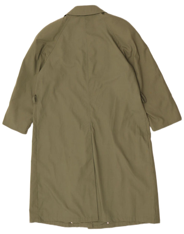 Incom Womens Trench Coat IT 43 Medium Green