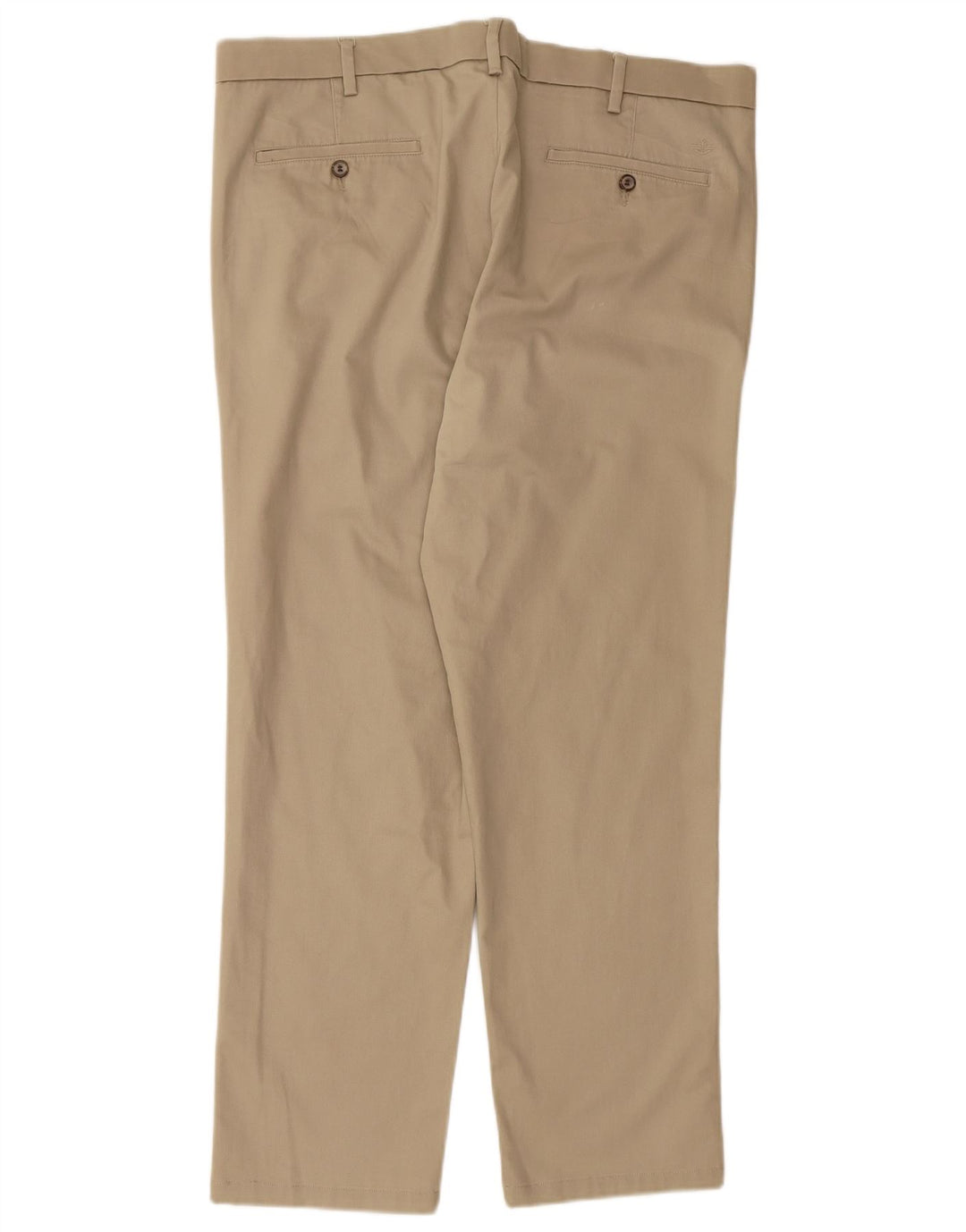 DOCKERS Mens Slim Tapered Chino Trousers W40 L29 Beige Cotton