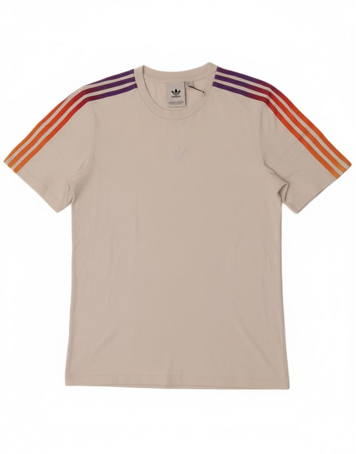 Adidas Mens T-Shirt Top Small White Cotton
