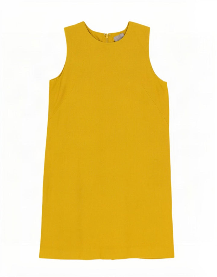 Cos Womens Sleeveless Shift Dress IT 42 Medium Yellow