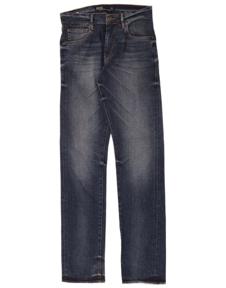 Rifle Mens Slim Jeans W28 L34 Blue Cotton
