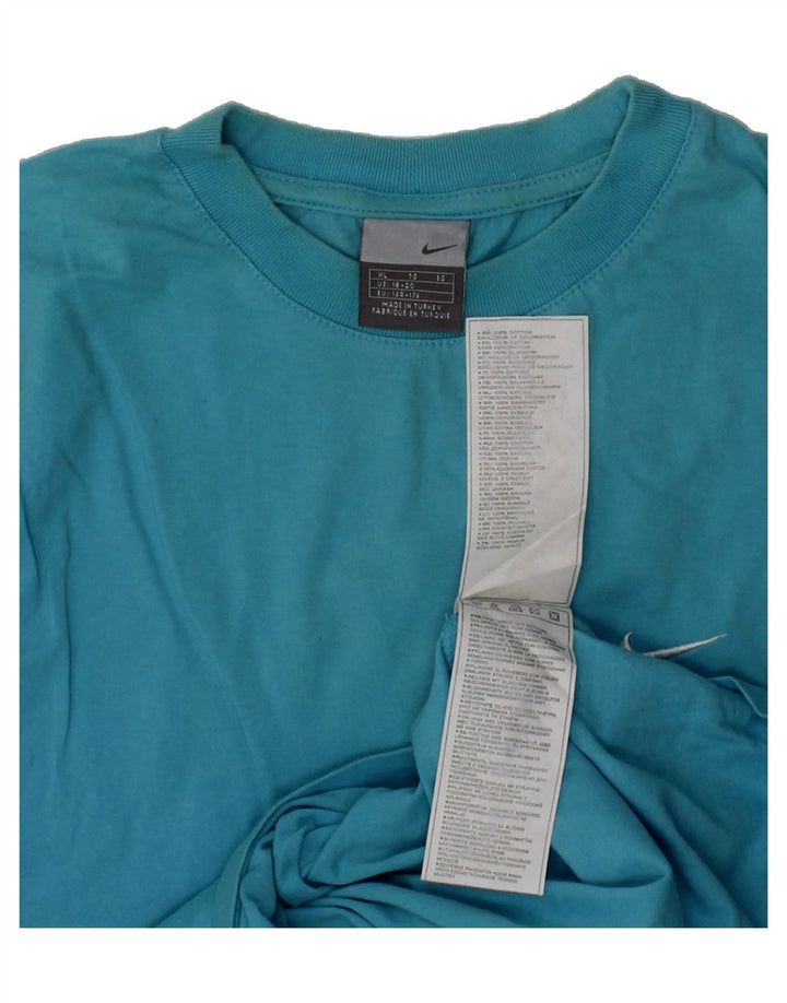 NIKE Boys Vest Top 15-16 Years XL  Turquoise Cotton Vintage Nike and Second-Hand Nike from Messina Hembry 