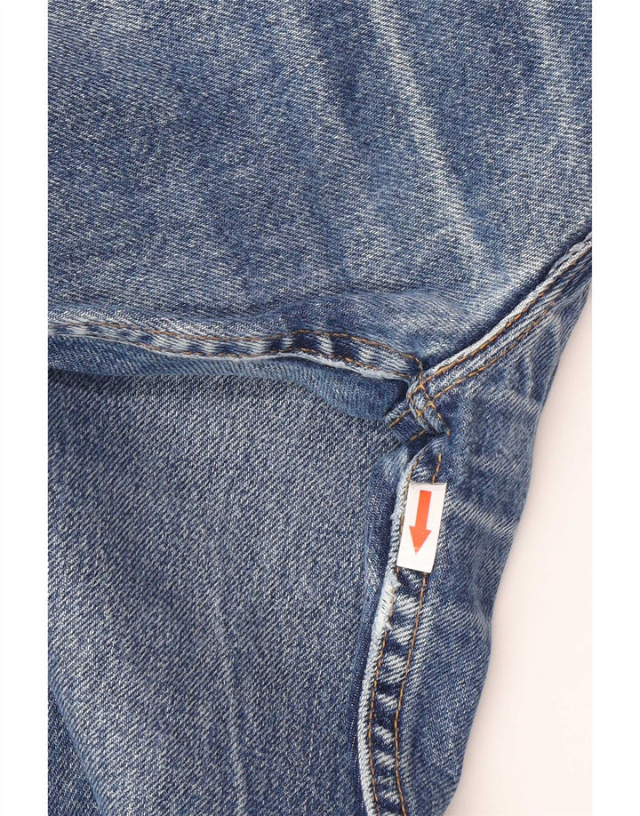 Levi's Mens 505 Regular Fit Straight Jeans W40 L34 Blue Cotton