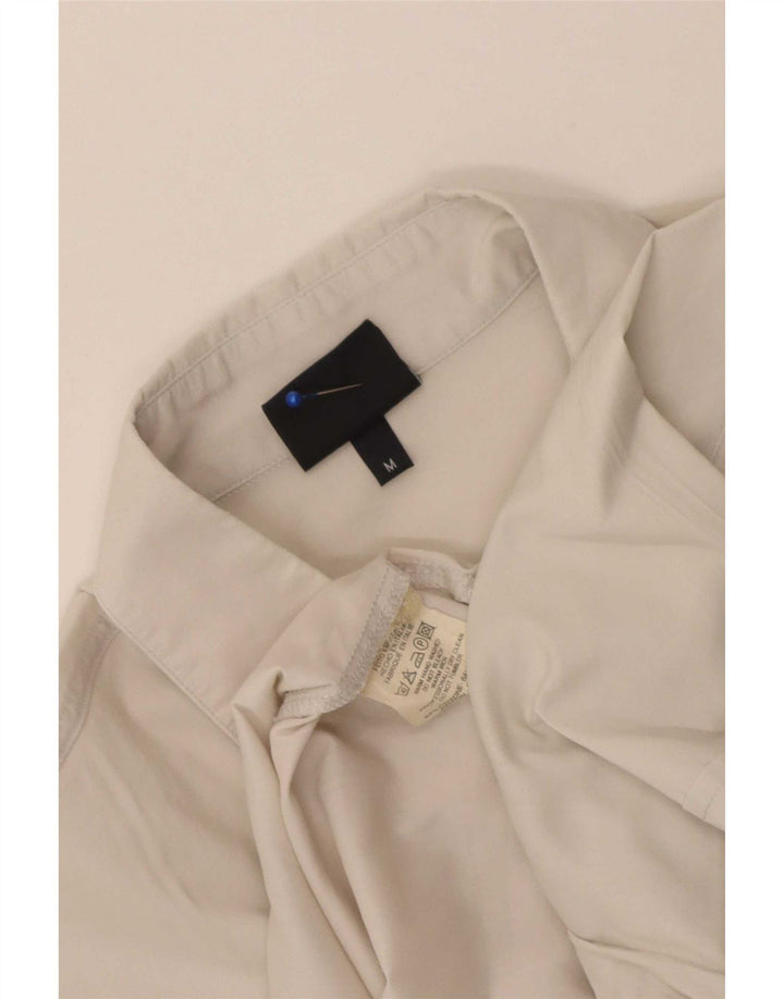 Trussardi Jeans Mens Short Sleeve Shirt Medium White Cotton