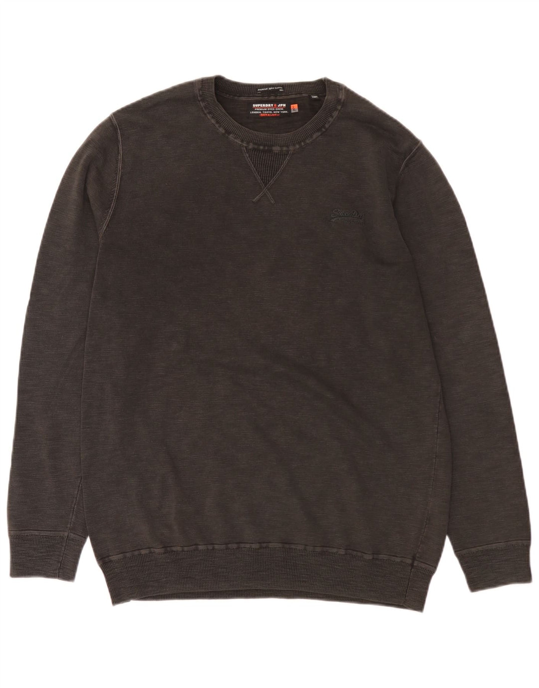 Superdry Mens Sweatshirt Jumper 2XL Grey Cotton
