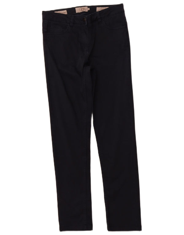 DACK'S Womens Slim Fit Casual Trousers IT 42 Medium W30 L29 Navy Blue