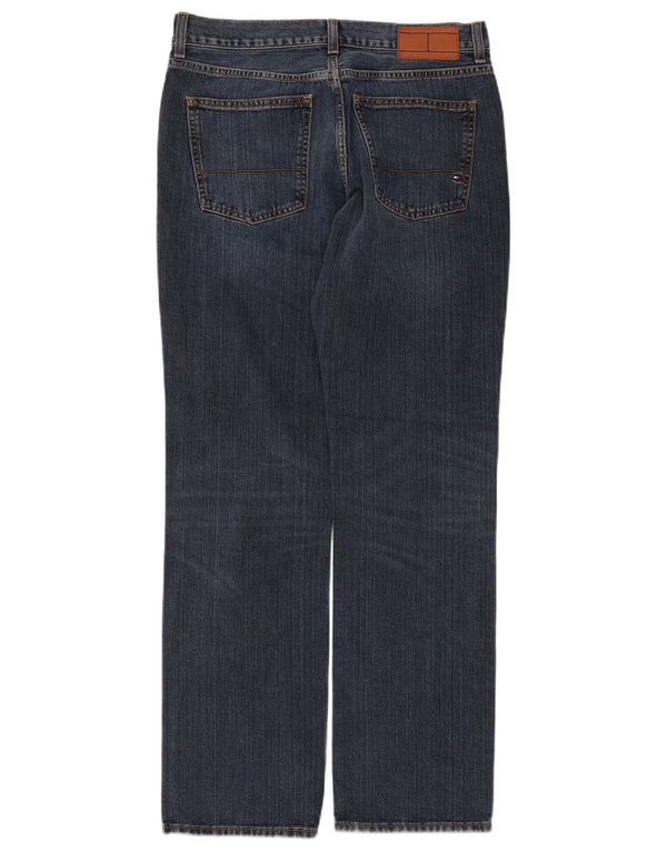 Tommy Hilfiger Mens Straight Jeans W32 L32 Navy Blue Cotton