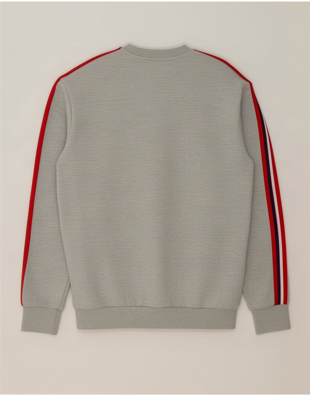 Zara Mens Sweatshirt Jumper Small Grey Colourblock Polyester
