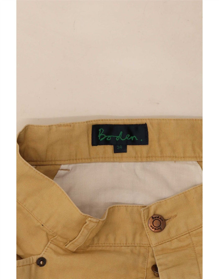 Boden Mens Straight Casual Trousers W34 L30 Beige