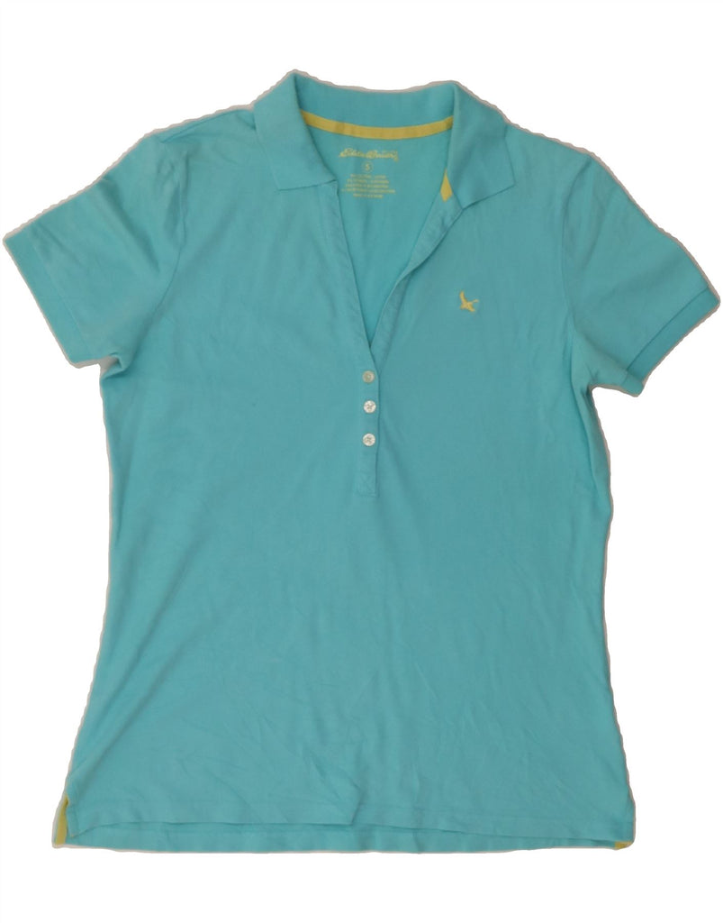 EDDIE BAUER Womens Polo Shirt UK 10 Small Turquoise Vintage Eddie Bauer and Second-Hand Eddie Bauer from Messina Hembry 