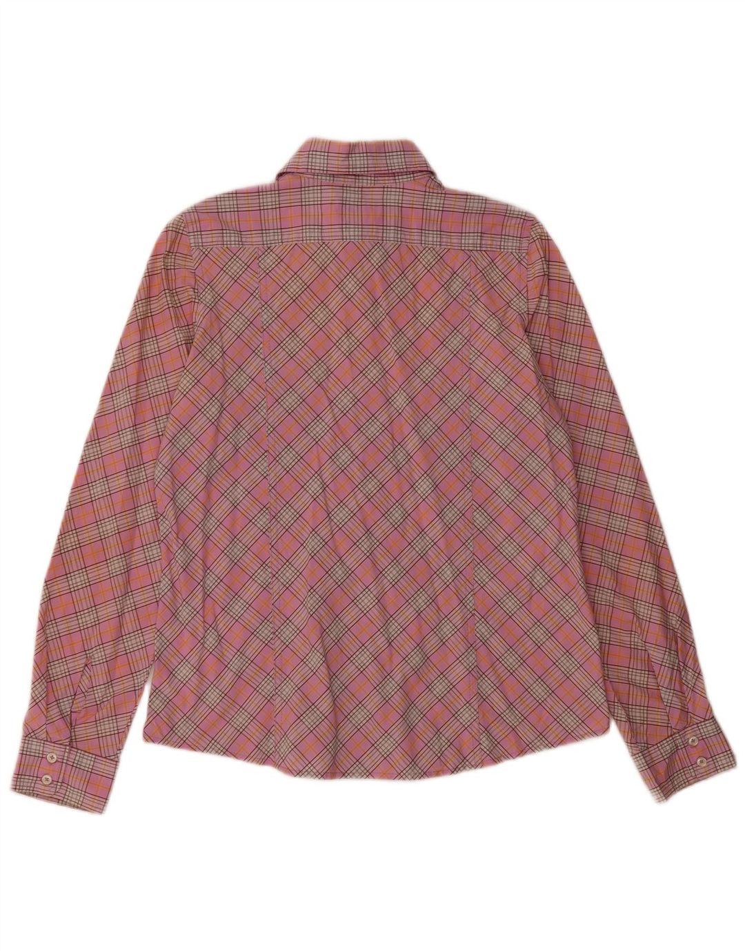 Marlboro Classics Womens Shirt EU 40 Medium Pink Plaid Cotton