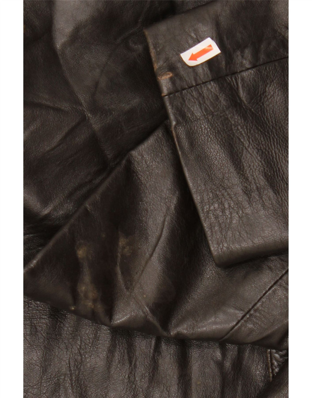 VINTAGE Womens Leather Jacket UK 14 Medium Brown