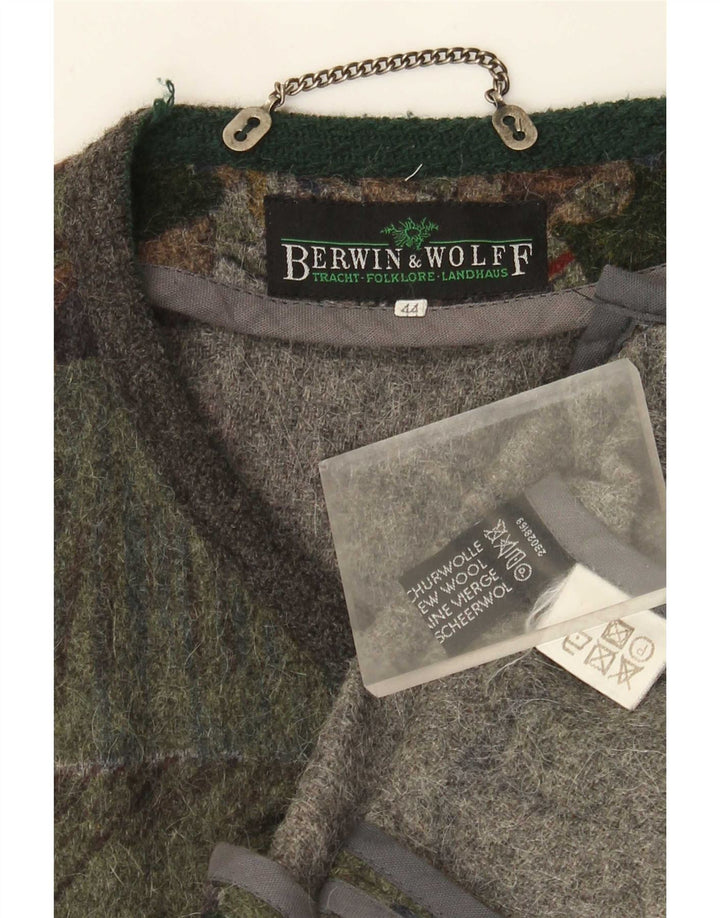 Berwin & Wolff Womens Trachten Blazer Jacket EU 44 XL Green Novelty