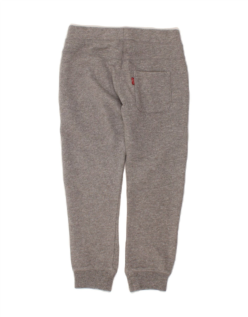 LEVI'S Boys Graphic Tracksuit Trousers Joggers 7-8 Years Grey Cotton Vintage Levi's and Second-Hand Levi's from Messina Hembry 