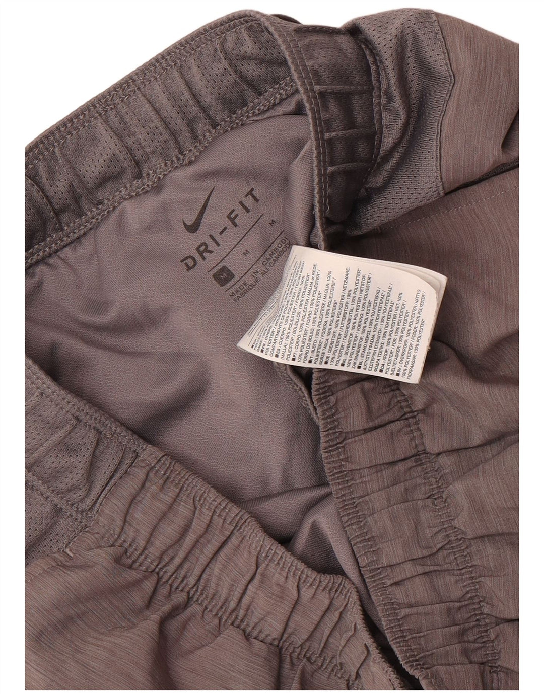 Nike Mens Dri Fit Sport Shorts Medium Grey Polyester