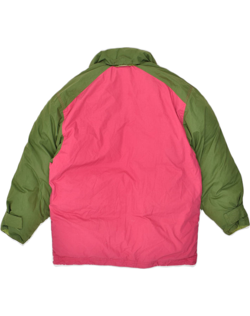 DIADORA Mens Padded Jacket UK 38 Medium Pink Colourblock Polyester | Vintage Diadora | Thrift | Second-Hand Diadora | Used Clothing | Messina Hembry 