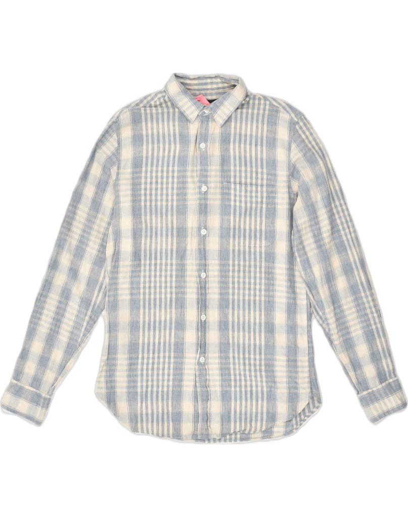 J. CREW Mens Shirt Small Grey Check Cotton | Vintage J. Crew | Thrift | Second-Hand J. Crew | Used Clothing | Messina Hembry 