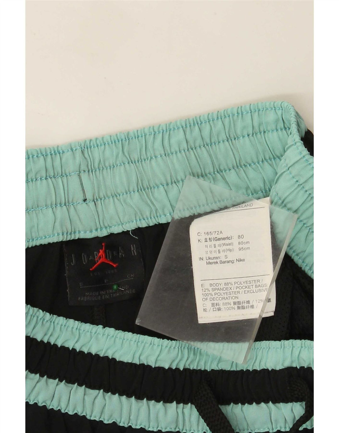 Jordan Mens Dri Fit Graphic Sport Shorts Small Black Colourblock Polyester