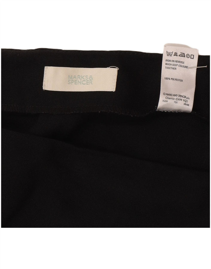 Marks & Spencer Womens Pencil Skirt UK 20 2XL W40 Black Polyester