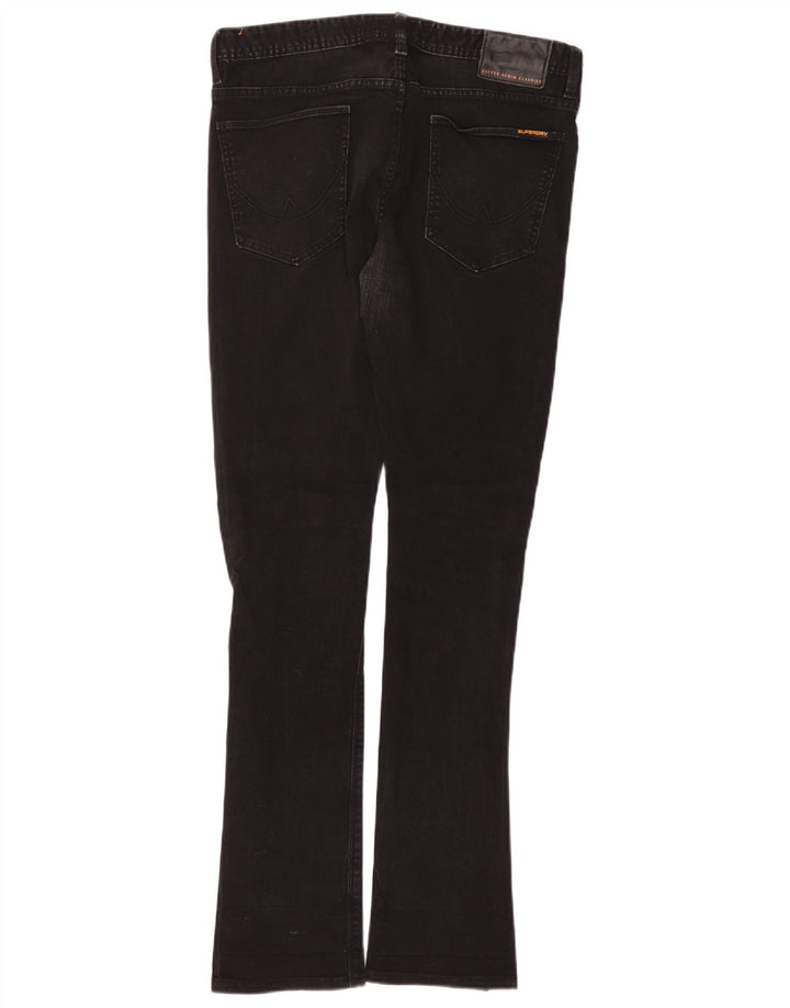 Superdry Mens Slim Jeans W34 L34 Black Cotton