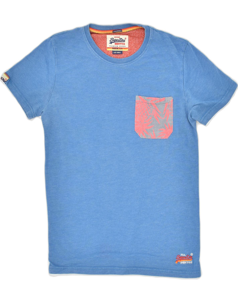 SUPERDRY Mens T-Shirt Top Small Blue Cotton | Vintage Superdry | Thrift | Second-Hand Superdry | Used Clothing | Messina Hembry 