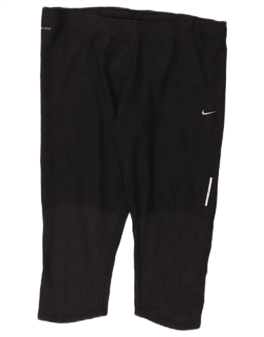 Nike Womens Dri Fit Capri Leggings UK 18 XL  Black Polyester
