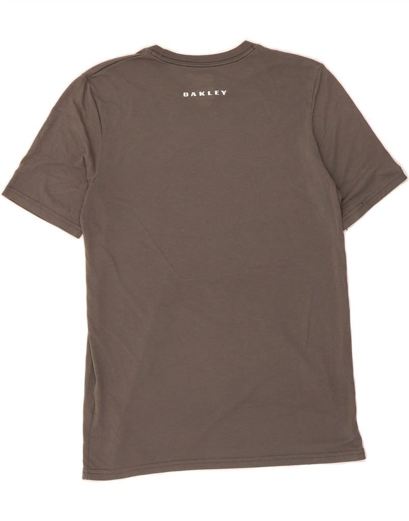OAKLEY Mens Custom Fit Graphic T-Shirt Top Medium Grey Vintage Oakley and Second-Hand Oakley from Messina Hembry 
