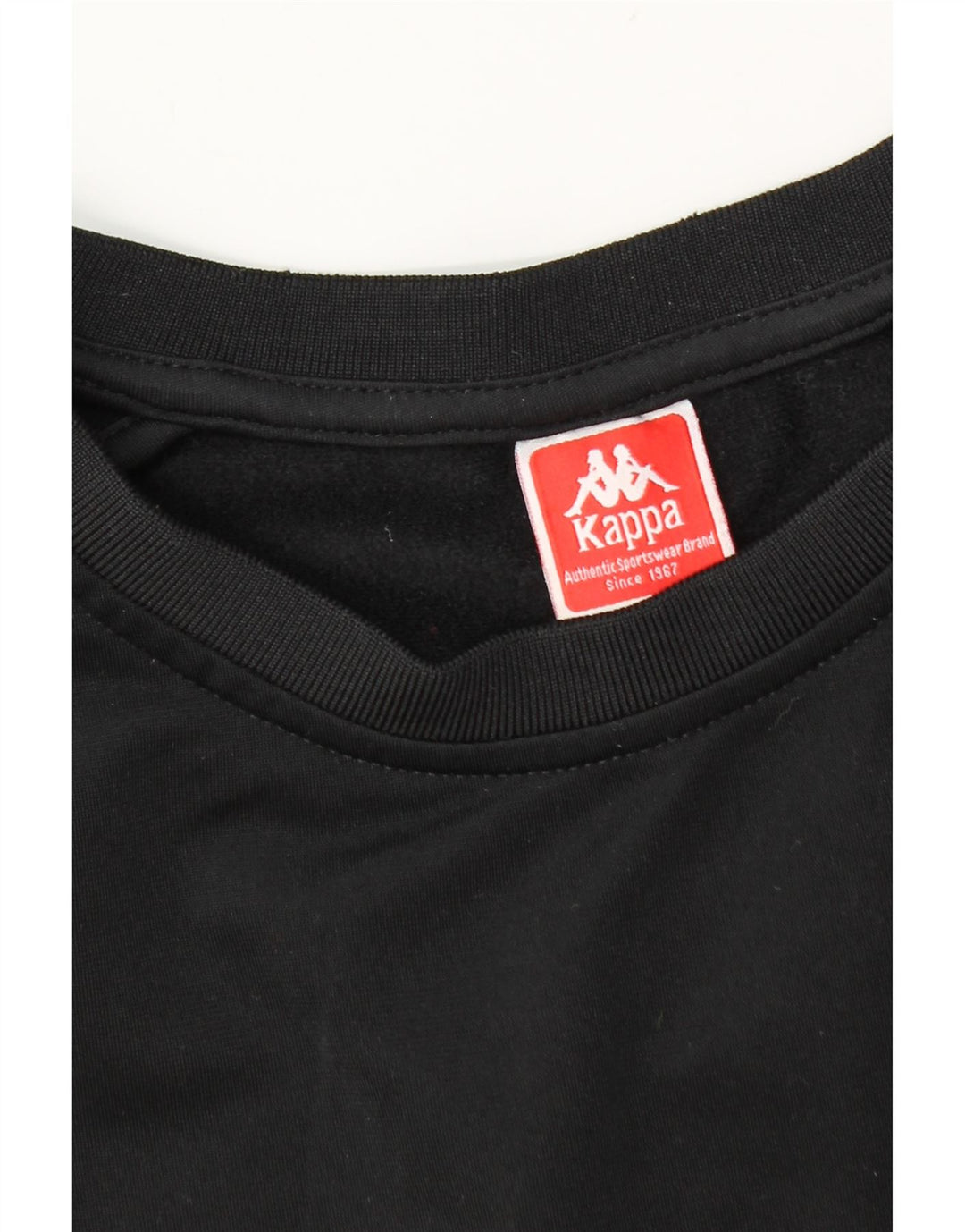 Kappa Mens Graphic Sweatshirt Jumper Medium Black Polyester