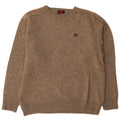 Kappa Mens Crew Neck Jumper Sweater XL Beige Flecked Wool