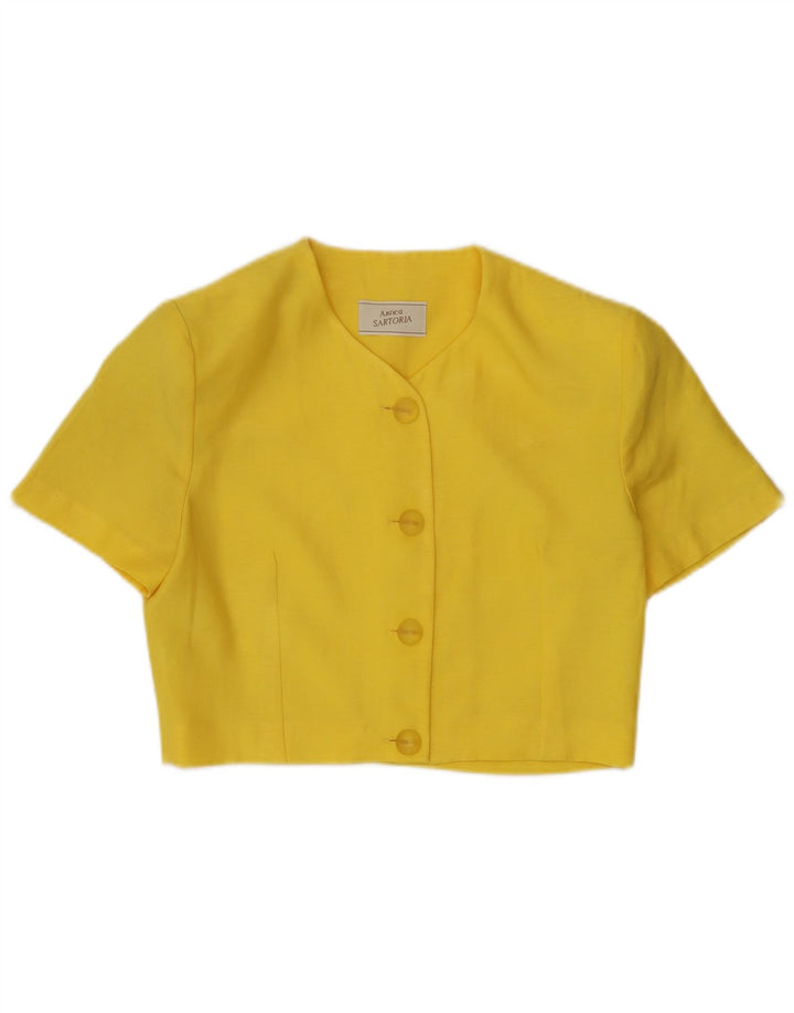 Antica Sartoria Womens 2 Piece Skirt Set IT 44 Medium W28  Yellow Polyester