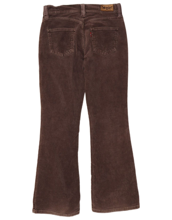 Levi's Womens Flare Corduroy Trousers W28 L30 Brown Cotton