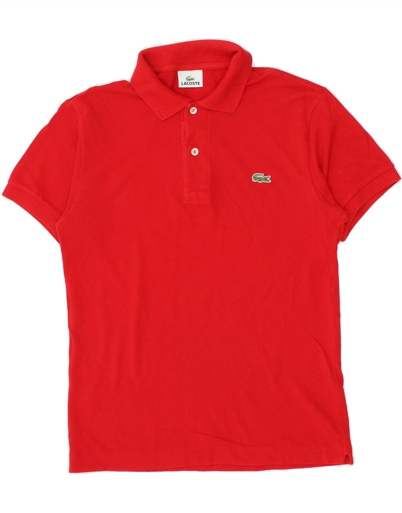 LACOSTE Mens Polo Shirt Size 2 XS Red Cotton | Vintage Lacoste | Thrift | Second-Hand Lacoste | Used Clothing | Messina Hembry 