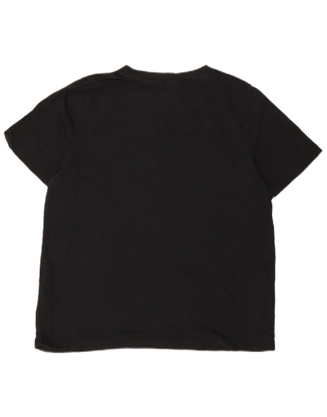 Cos Mens T-Shirt Top Medium Black Cotton