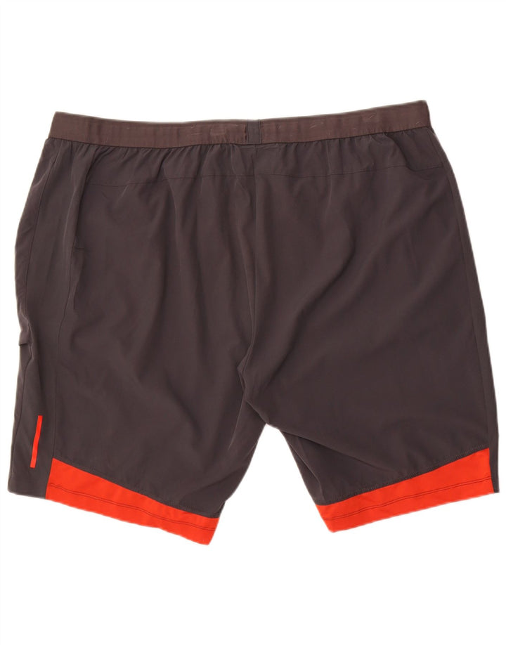 Russell Athletic Mens Sport Shorts 2XL  Grey Colourblock Polyester