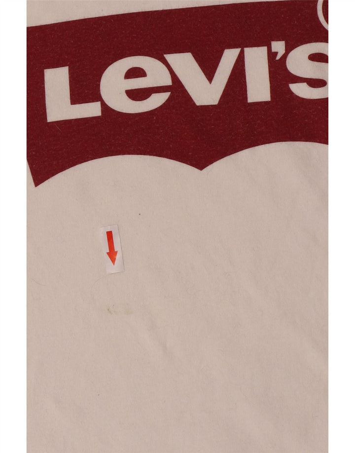 Levi's Mens Graphic T-Shirt Top Medium White